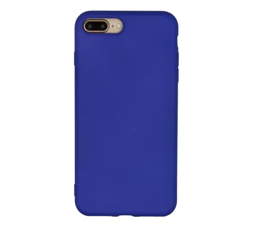 Apple iPhone 7 Plus Kılıf Nano içi Kadife Silikon - Lacivert