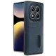 Xiaomi Redmi Note 14 Pro 5G Kılıf Sara Kartvizitli Deri Kılıf - Lacivert