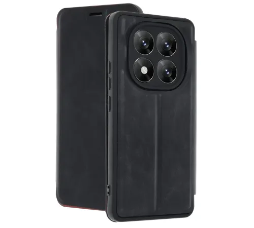Xiaomi Redmi Note 14 Pro 5G Kılıf Flip Cover - Siyah