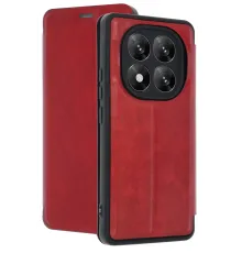 Xiaomi Redmi Note 14 Pro 5G Kılıf Flip Cover - Kırmızı