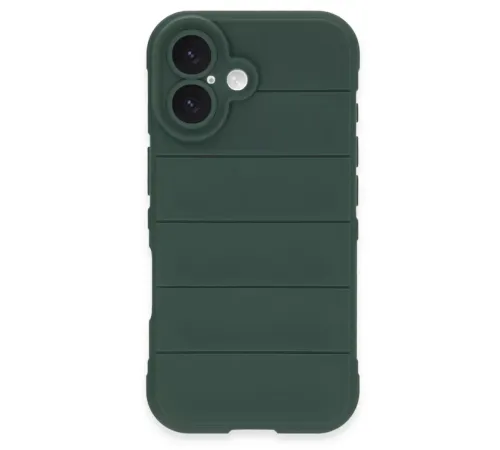 Apple iPhone 16 Plus Kılıf Optimum Silikon - Koyu Yeşil