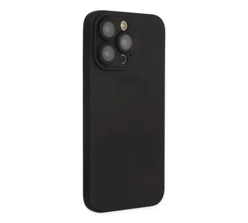 Apple iPhone 13 Pro Kılıf Moshi Lens Magneticsafe Silikon - Siyah