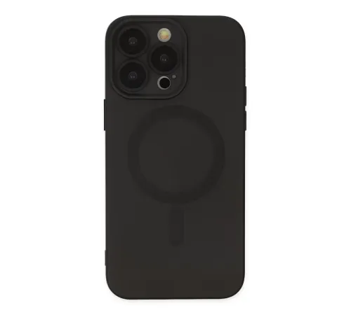 Apple iPhone 13 Pro Kılıf Moshi Lens Magneticsafe Silikon - Siyah