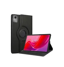 Lenovo Tab M11 TB330FU 360 Tablet Deri Kılıf - Siyah