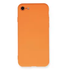 Apple iPhone 7 Kılıf Nano içi Kadife Silikon - Turuncu