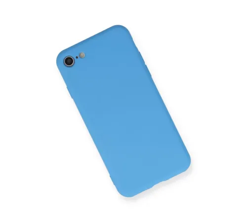 Apple iPhone 7 Kılıf Nano içi Kadife Silikon - Mavi