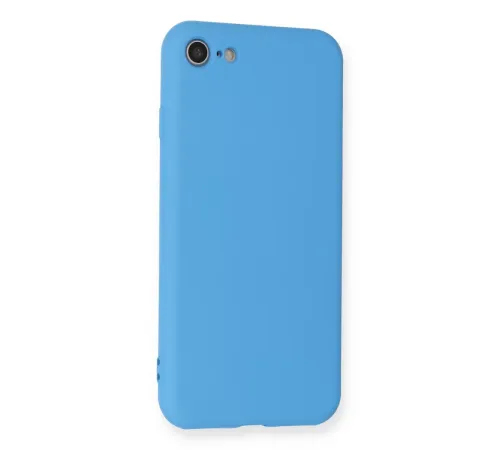 Apple iPhone 7 Kılıf Nano içi Kadife Silikon - Mavi