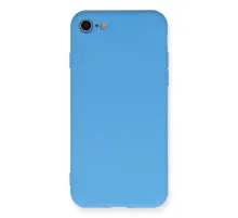 Apple iPhone 7 Kılıf Nano içi Kadife Silikon - Mavi