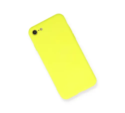 Apple iPhone 7 Kılıf Nano içi Kadife Silikon - Sarı