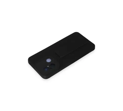 Xiaomi Redmi 12C Kılıf Mega Standlı Silikon - Siyah