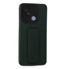 Xiaomi Redmi 12C Kılıf Mega Standlı Silikon - Yeşil