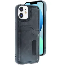 Apple iPhone 11 Kılıf Sara Kartvizitli Deri Kılıf - Siyah