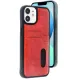 Apple iPhone 11 Kılıf Sara Kartvizitli Deri Kılıf - Kırmızı