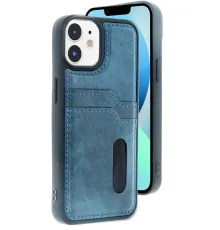 Apple iPhone 11 Kılıf Sara Kartvizitli Deri Kılıf - Lacivert