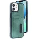 Apple iPhone 11 Kılıf Sara Kartvizitli Deri Kılıf - Koyu Yeşil