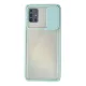 Samsung Galaxy A71 Kılıf Palm Buzlu Kamera Sürgülü Silikon - Turkuaz
