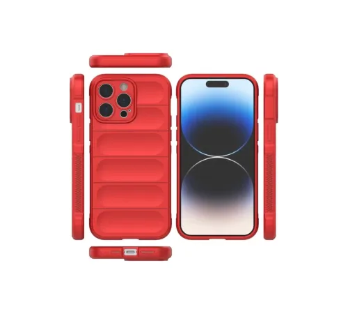 Apple iPhone 16 Pro Max Kılıf Optimum Silikon - Kırmızı