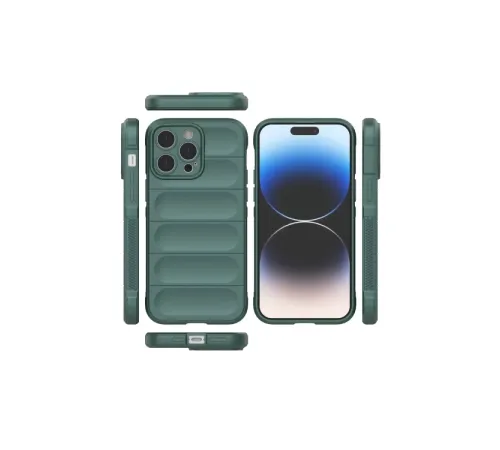 Apple iPhone 16 Pro Max Kılıf Optimum Silikon - Koyu Yeşil