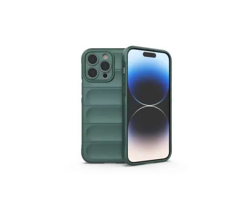 Apple iPhone 16 Pro Max Kılıf Optimum Silikon - Koyu Yeşil