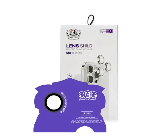 Apple iPhone 17 Air Bilvis Titan Kamera Lens - Siyah