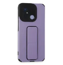 Xiaomi Redmi 12C Kılıf Mega Standlı Silikon - Lila