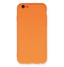 Apple iPhone 6 Kılıf Nano içi Kadife Silikon - Turuncu