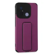 Xiaomi Redmi 12C Kılıf Mega Standlı Silikon - Mor