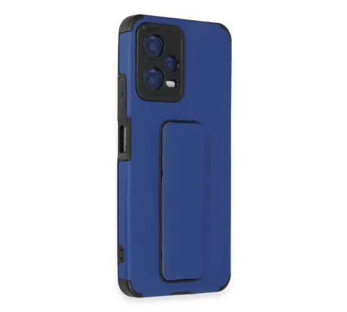 Xiaomi Poco X5 5G Kılıf Mega Standlı Silikon - Mavi