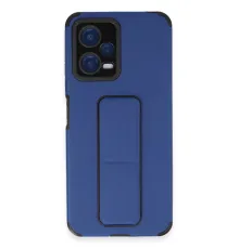 Xiaomi Poco X5 5G Kılıf Mega Standlı Silikon - Mavi