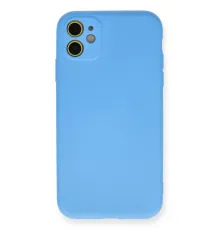 Apple iPhone 11 Kılıf Nano içi Kadife Silikon - Mavi