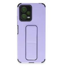 Xiaomi Poco X5 5G Kılıf Mega Standlı Silikon - Lila