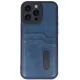 Apple iPhone 16 Pro Max Kılıf Sara Kartvizitli Deri Kılıf - Lacivert