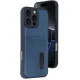 Apple iPhone 16 Pro Max Kılıf Sara Kartvizitli Deri Kılıf - Lacivert