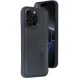 Apple iPhone 15 Pro Max Kılıf Sara Kartvizitli Deri Kılıf - Siyah