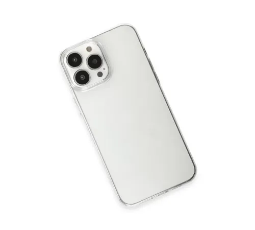 Apple iPhone 15 Pro Max Kılıf Pc Sert Şeffaf Kapak - Şeffaf