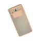 Samsung Galaxy J7 Prime Kılıf Palm Buzlu Kamera Sürgülü Silikon - Pembe