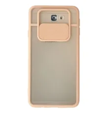 Samsung Galaxy J7 Prime Kılıf Palm Buzlu Kamera Sürgülü Silikon - Pembe