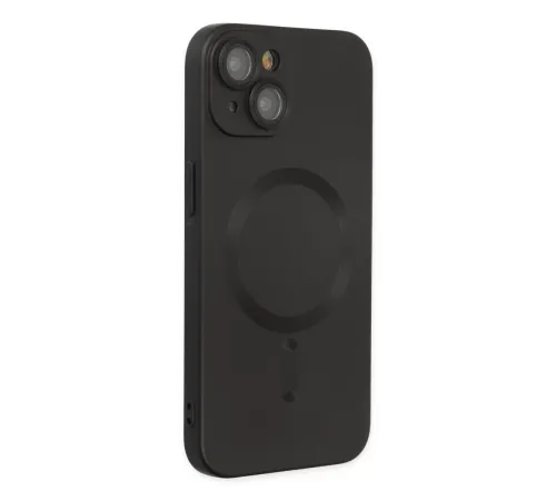Apple iPhone 14 Plus Kılıf Moshi Lens Magneticsafe Silikon - Siyah