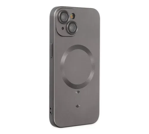 Apple iPhone 14 Plus Kılıf Moshi Lens Magneticsafe Silikon - Füme