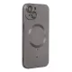 Apple iPhone 14 Plus Kılıf Moshi Lens Magneticsafe Silikon - Füme