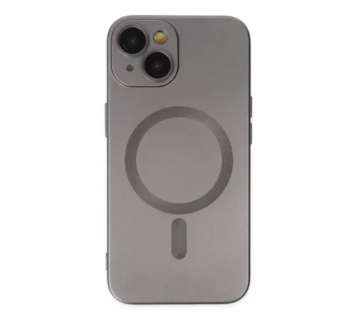 Apple iPhone 14 Plus Kılıf Moshi Lens Magneticsafe Silikon - Füme