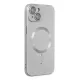 Apple iPhone 14 Plus Kılıf Moshi Lens Magneticsafe Silikon - Gümüş