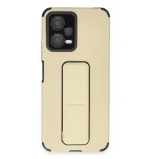 Xiaomi Poco X5 5G Kılıf Mega Standlı Silikon - Gold