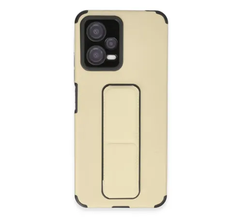 Xiaomi Poco X5 5G Kılıf Mega Standlı Silikon - Gold