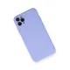 Apple iPhone 11 Pro Max Kılıf Nano içi Kadife Silikon - Lila