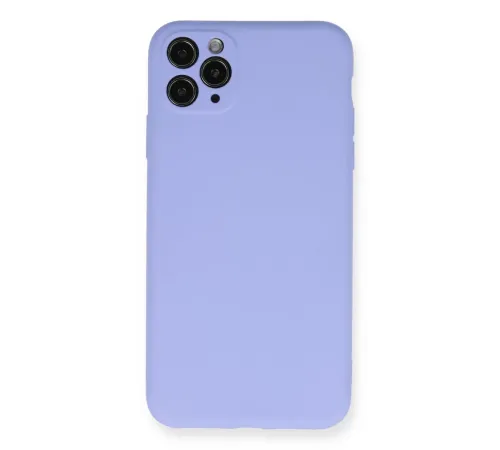 Apple iPhone 11 Pro Max Kılıf Nano içi Kadife Silikon - Lila