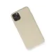 Apple iPhone 11 Pro Max Kılıf Nano içi Kadife Silikon - Bej