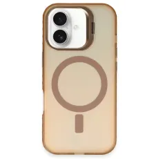 Apple iPhone 16 Plus Kılıf Primera Magsafe Standlı Kapak - Gold