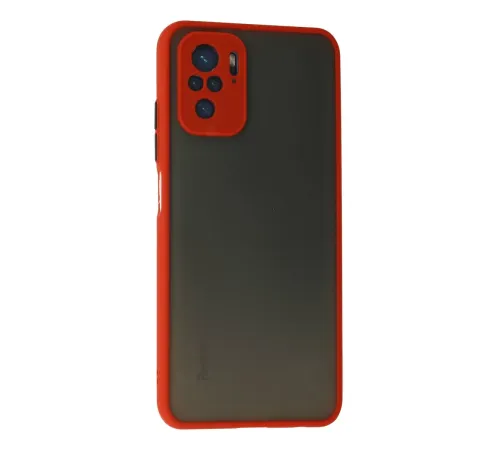 Xiaomi Redmi Note 10 Kılıf Montreal Silikon Kapak - Kırmızı