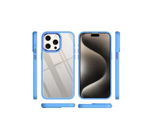 Apple iPhone 15 Pro Kılıf Power Silikon - Mavi